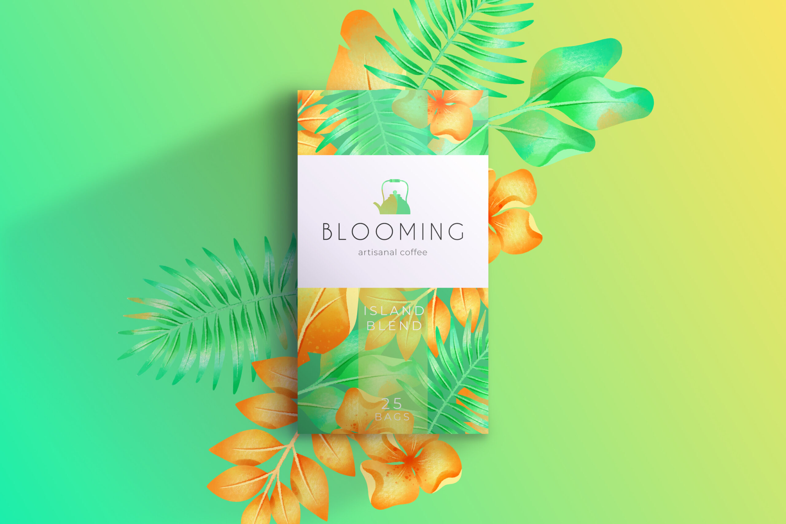 Blooming Coffee product package designing